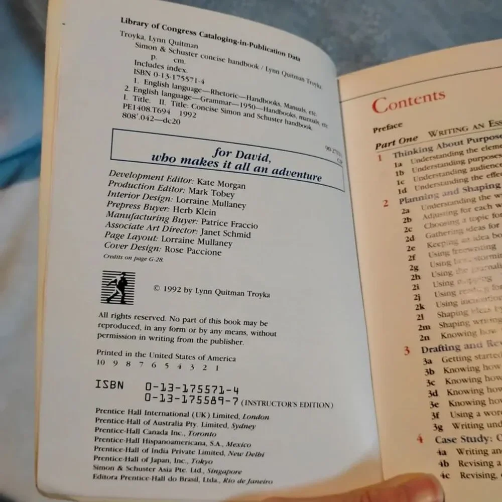 Simon & Schuster Concise Handbook paperback